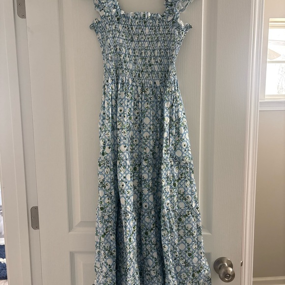 Hill House Ellie in Blue Basketweave Vine - Picture 5 of 6